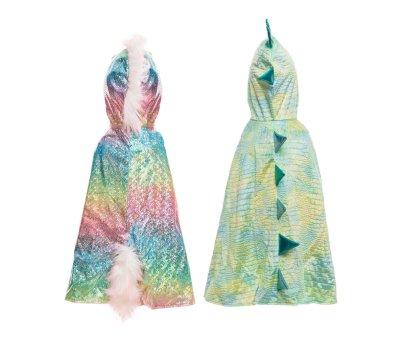 Mantello Reversibile Unicorno/Drago Rainbow 5-6 anni