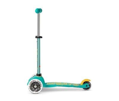 Patinete Mini Micro Deluxe Eco Menta con Luces LED