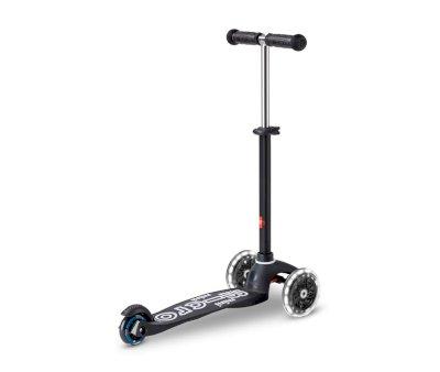 Patinete Mini Micro Deluxe Eco Negro con Luces LED
