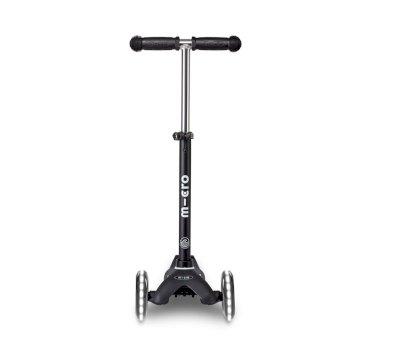 Patinete Mini Micro Deluxe Eco Negro con Luces LED