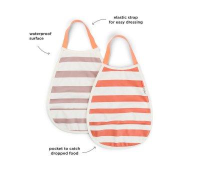 2 Bavagli Pull-Over Stripes Papaya/Powder