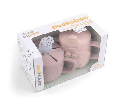 Gobelet d'apprentissage et distributeur de snacks Peekaboo Deer Friends Powder