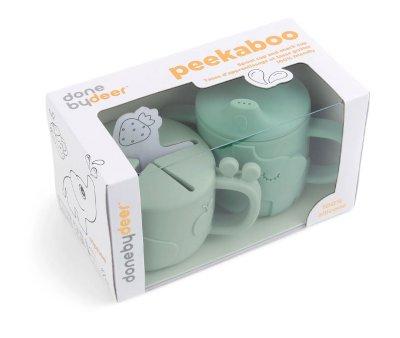 Gobelet d'apprentissage et distributeur de snacks Peekaboo Deer Friends Powder