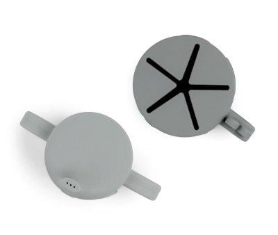 Gobelet d'apprentissage et distributeur de snacks Peekaboo Deer Friends Grey