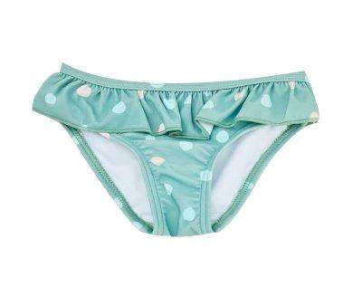 Slip Bikini Protezione Solare Pois Menta
