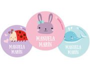 Pack 3 Distintivi Personalizzati Coniglietto