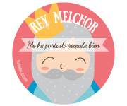 Pack 3 Distintivi Personalizzati Reyes Magos ES