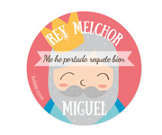 Pack 3 Distintivi Personalizzati Reyes Magos ES