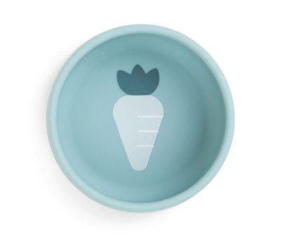 Meus primeiros utenslios de mesa de silicone azul