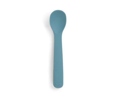 Meus primeiros utenslios de mesa de silicone azul