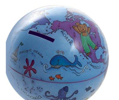 Mini Globo Geografico Salvadanaio