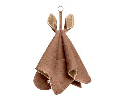 Doudou Kangaroo BIBS Dark Oak