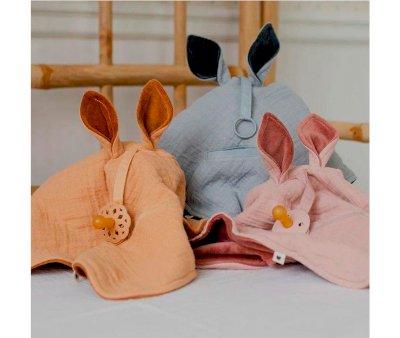 Doudou Kangaroo BIBS Dark Oak