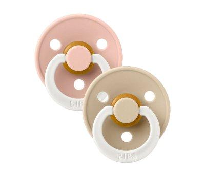 2 Succhietti BIBS Colour Simmetrica Notturni Blush/Vanilla
