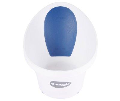 Dossier de baignoire blanc Shnuggle bleu marine