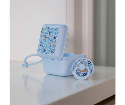 Guarda-chupeta BIBS Liberty Chamomile Lawn Baby Blue