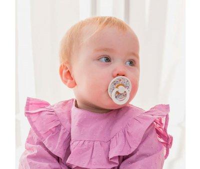 2 Succhietti BIBS Colour Round Liberty Eloise Blush Mix