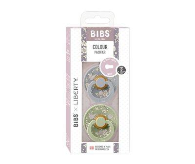 2 Succhietti BIBS Colour Round Liberty Capel Sage Mix