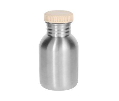 Personalised White Basic Steel Bottle 350ml