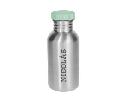 Personalised Sage Basic Steel Bottle 500ml