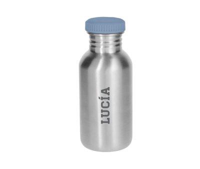 Personalised Blue Basic Steel Bottle 500ml