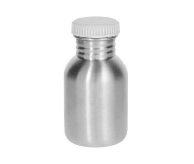 Personalised White Basic Steel Bottle 350ml
