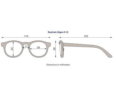 Gafas de Sol Flexibles Keyhole Ballerina Pink (0-24m)