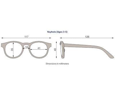 Gafas de Sol Flexibles Keyhole Totally Tortoise (3-5 aos)