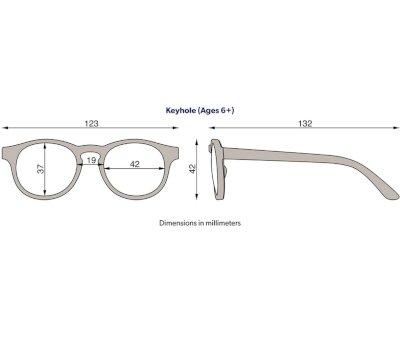 Gafas de Sol Flexibles Keyhole (+6 aos) Polarizadas Jet Black