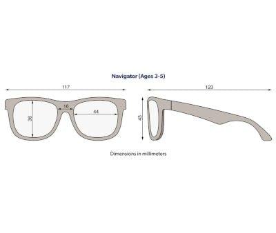 Gafas de Sol Flexibles (3-5 aos) Navigators Polarizadas Graphite Gray