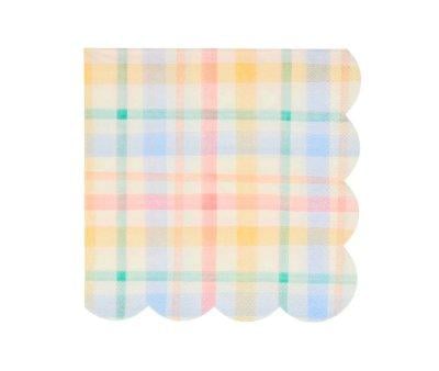 Small Napkins Plaid Pattern