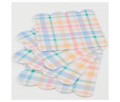 Small Napkins Plaid Pattern