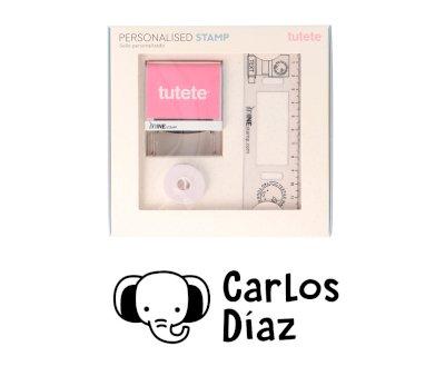 Timbro per tessuti Personalizzato Elefante + Nastro Capi Scuri