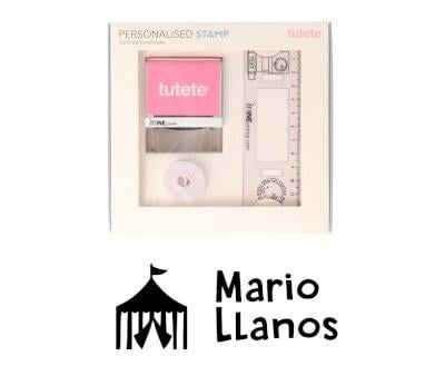 Timbro per tessuti Personalizzato Circo + Nastro Capi Scuri