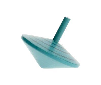 Trottola Legno Spirale Azzurro