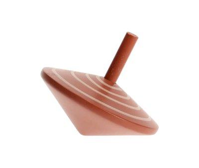 Trottola Legno Spirale Marrone