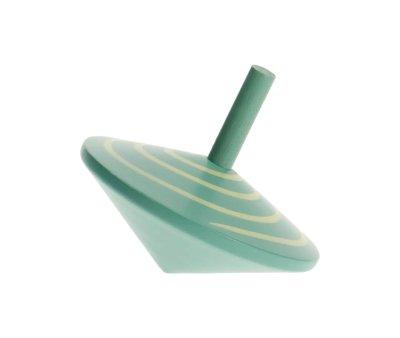 Trottola Legno Spirale Verde