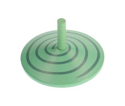 Light Green Spiral Wooden Top