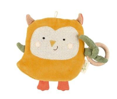 Mini Doudou-Dentarello Owl Green