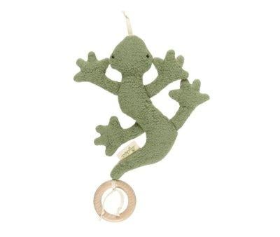 Mini Teether-Doudou Lizard Green