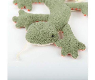Mini Teether-Doudou Lizard Green