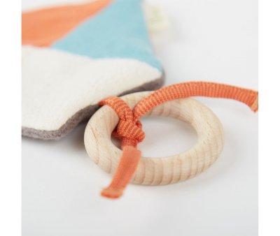 Mini Teething-Doudou Boat Green