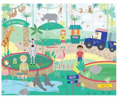 Moving Puzzle Zoo 50 pezzi