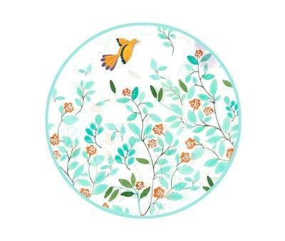 Poncho Pioggia Foliage 5-7 anni