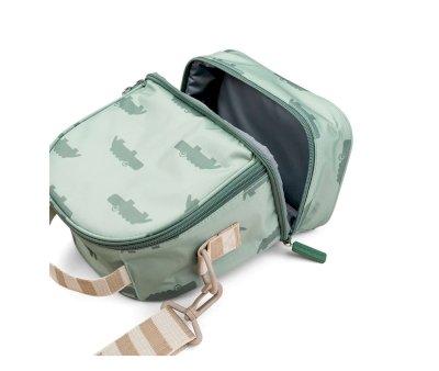 Sac  lunch isotherme vert Croco personnalisable