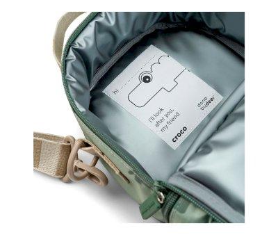 Sac  lunch isotherme vert Croco personnalisable