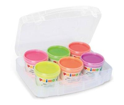 6 Fluor Finger Paint Jars