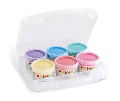 6 Pearlescent Finger Paint Jars