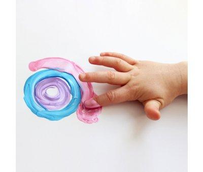 6 Pearlescent Finger Paint Jars