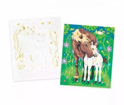 Pintura por Nmero Acuarela Caballos